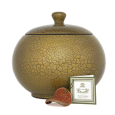 Agraria Pistachio Crackle Lacquered Potpourri Bowl