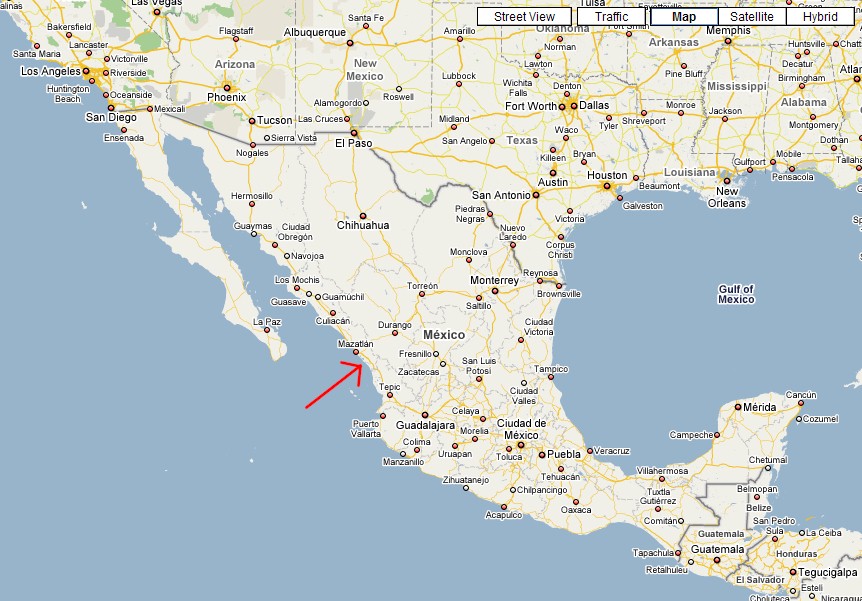 Where Caimenero is in Mexico